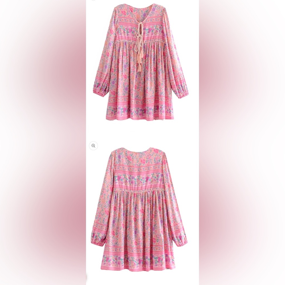 Goodnight Macaroon Boutique Sherry Boho Dress Sz S - Picture 3 of 7